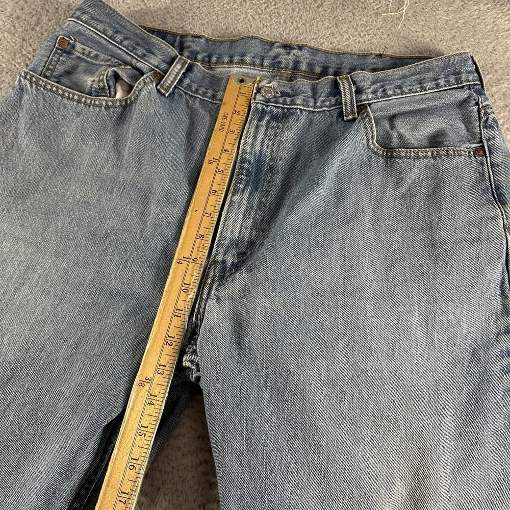 VINTAGE Levi's 550‎ Jeans Mens 40x30 Light Wash Distressed Fading